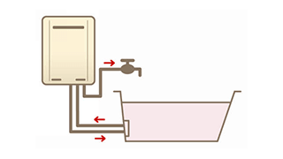 ガスふろ給湯器の画像
